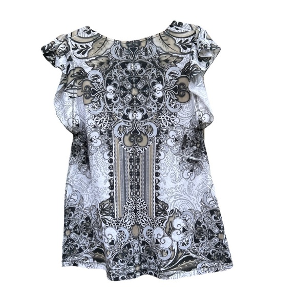 Unity World Wear Y2K Boho Paisley Top | Size Medium | 2004 Vintage summer style - Picture 11 of 11